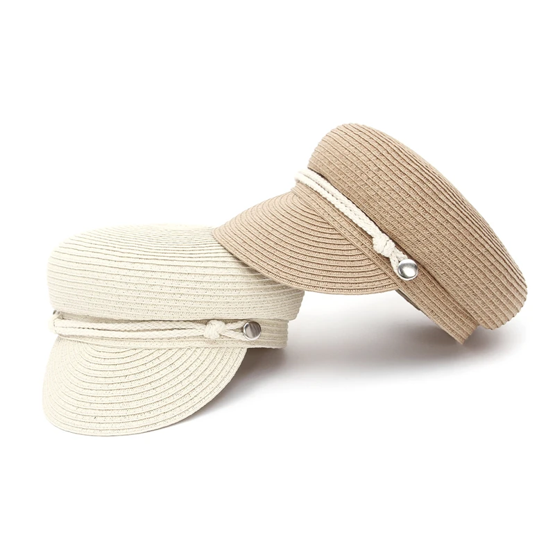 Шляпа GEMVIE в стиле милитари для защиты от солнца модная уличная Соломенная Панама