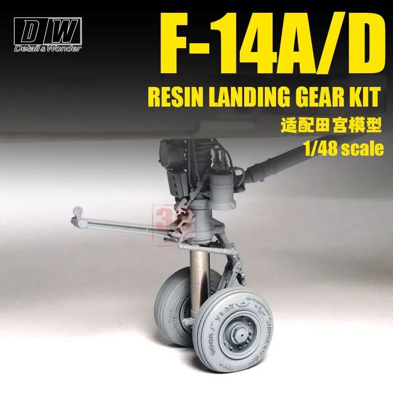 Набор шасси DW 3D Printing Resin 480608-10 F-14A/D адаптирован к шкале модель Tamiya 1/48