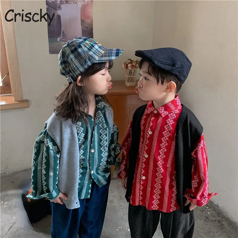 

2023 New 1-7T Kid Girls Boys T Shirt Toddler Summer Clothes Striped Long Sleeve Lapel Infant Top Childrens Tee Outfits