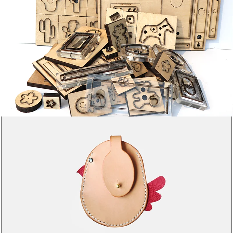 

Japanese steel knife mold handmade leather goods chicken cartoon zero wallet knife mold handmade leather tool knife mold