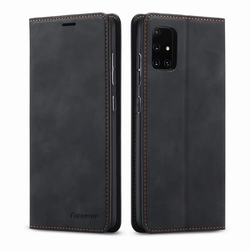 

Флип-чехол 2022 FO6 для Samsung Galaxy A51 A71 4G 5G A11 M11 A21 A21S A31 A41 A81 A91 M60S M80S M62 F62, кожаный чехол-бумажник Magne