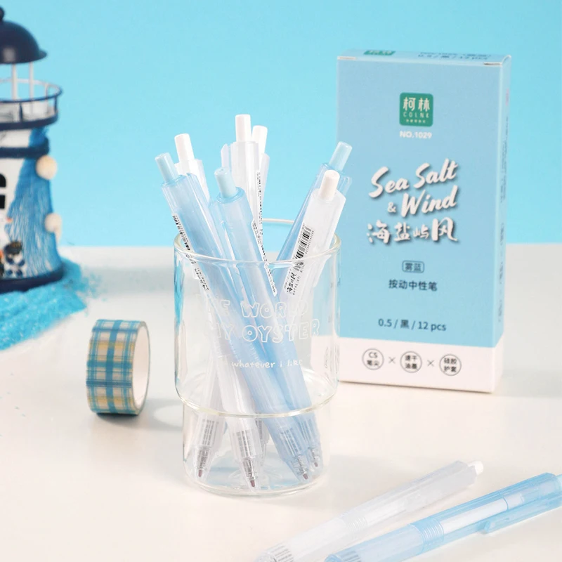 

Ручки с гелевыми чернилами, набор ручек среднего размера с черными чернилами 0,5 мм, сверхгладкий наконечник, многоразовые кистевые ручки для письма