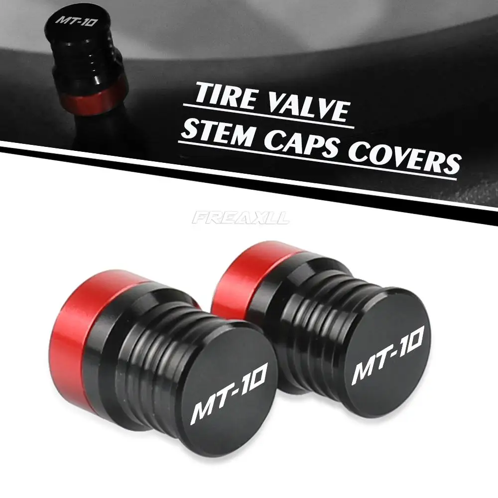 

MT 10 logo Motorcycle Wheel Tire Valve Stem Caps Airtight Cover CNC For Yamaha MT-10 MT 10 MT10 FZ-10 FZ10 R1 M R1M 2015-2021