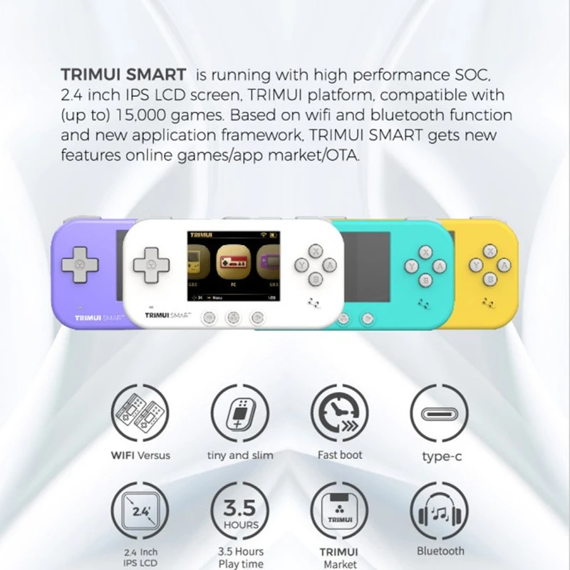 Trimui Smart Mini Upgrade 15000+Games Console 2.4 Inch HD Wifi Battle Against Portable Pocket Retro Player Gaming Consoles With enlarge