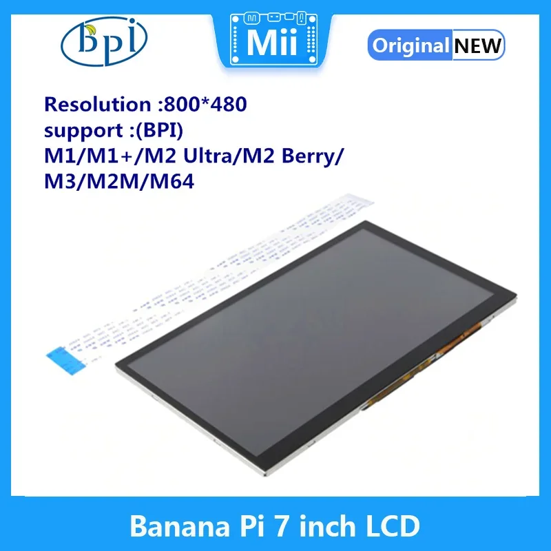 Banana Pi 7-дюймовый сенсорный ЖК-экран для платы M1/M1+/M3/M64/M2 Ultra/M2 Berry/M2M