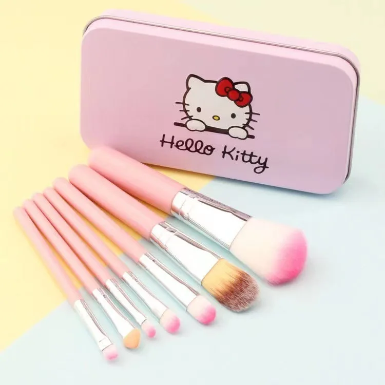 Sanrio набор кистей для макияжа Hello Kitty Cat тени век рассыпчатая пудра Тональная