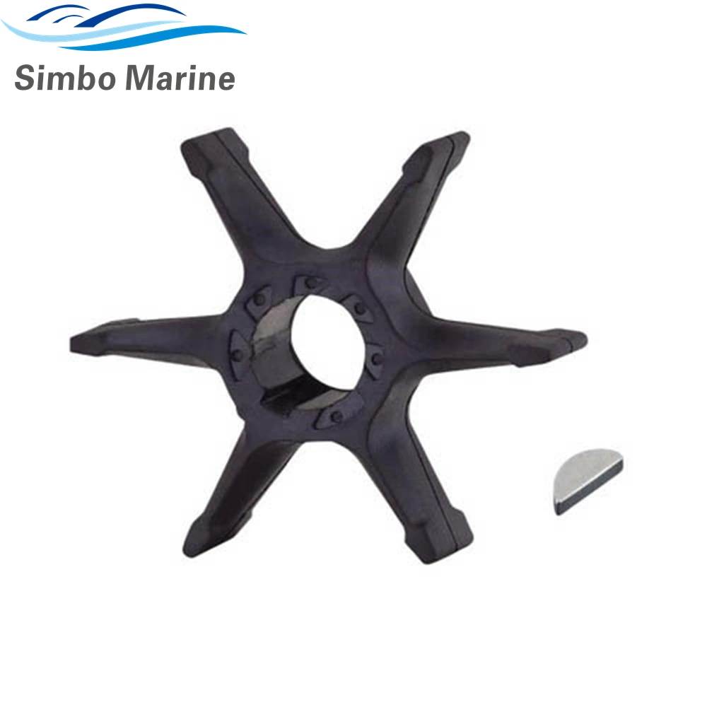 Крыльчатка водяного насоса CEF 500352 с ключом для подвесного мотора Yamaha 6F5-44352-00 Sierra
