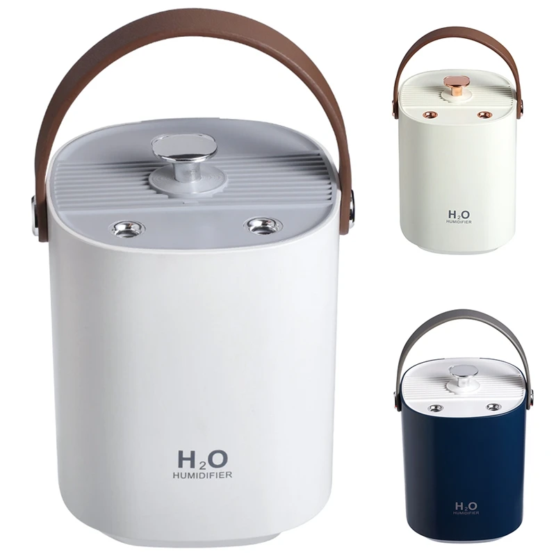 

Dual Jet Humidifier With Night Light 1L 4000Mah Mute Humidifier USB Wireless Portable For Office