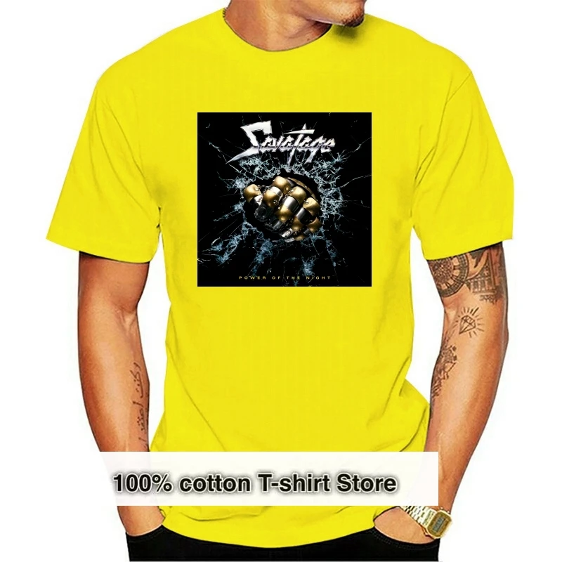 

SAVATAGE -Power of the Night-American heavy metal band T_shirt SIZESS to 6XL