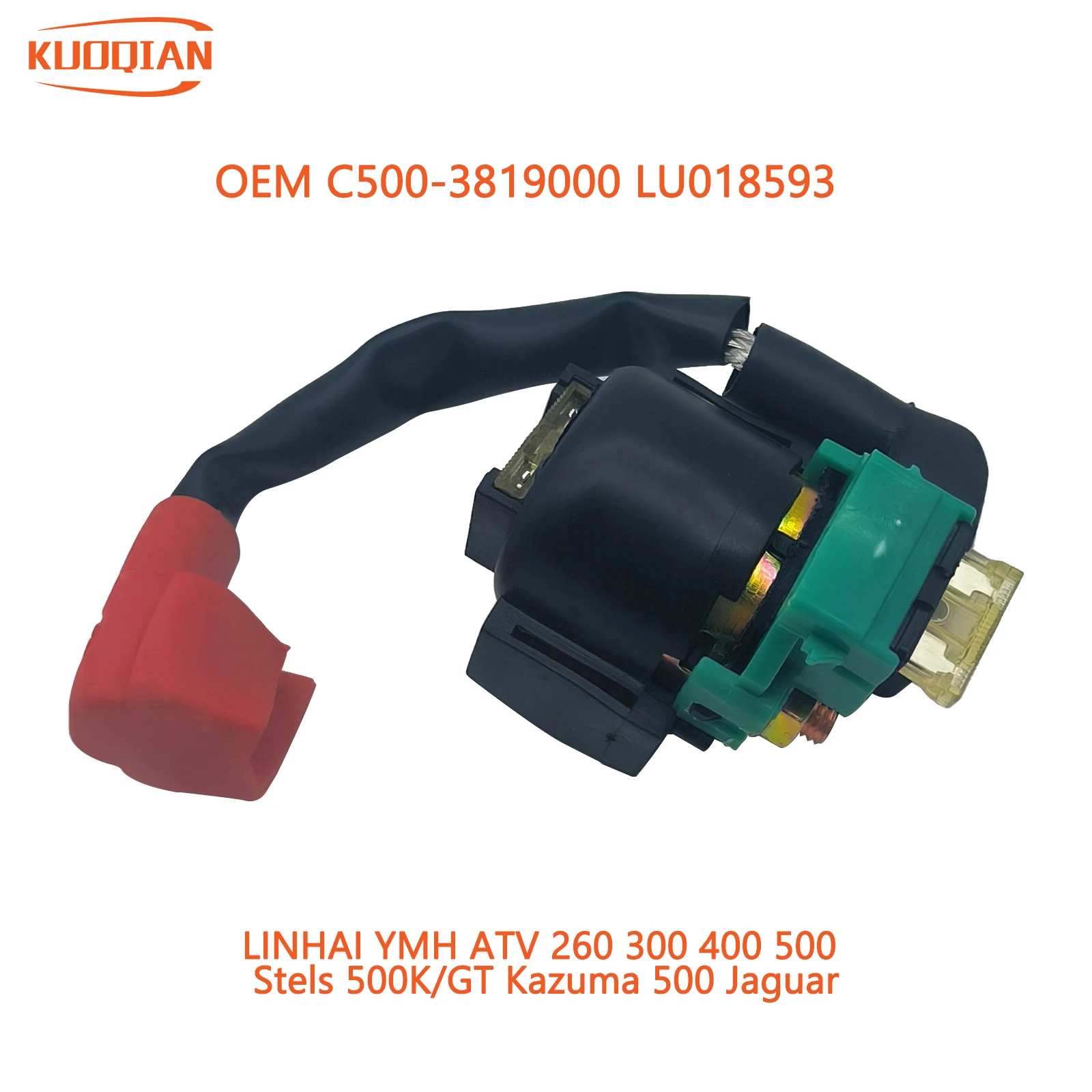 

12 В Стартовое реле соленоид для Kazuma Jaguar 500cc 4x4 Quad ATV Stels 500 K/GT J500 C500-3819000 LU018593 Kawasaki KLF220