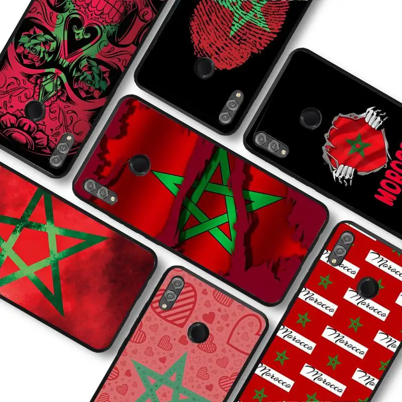 

Morocco Flag Phone Case For Huawei honor 10Lite 10i 20 8x 10 Funda for Honor 9lite 9xpro