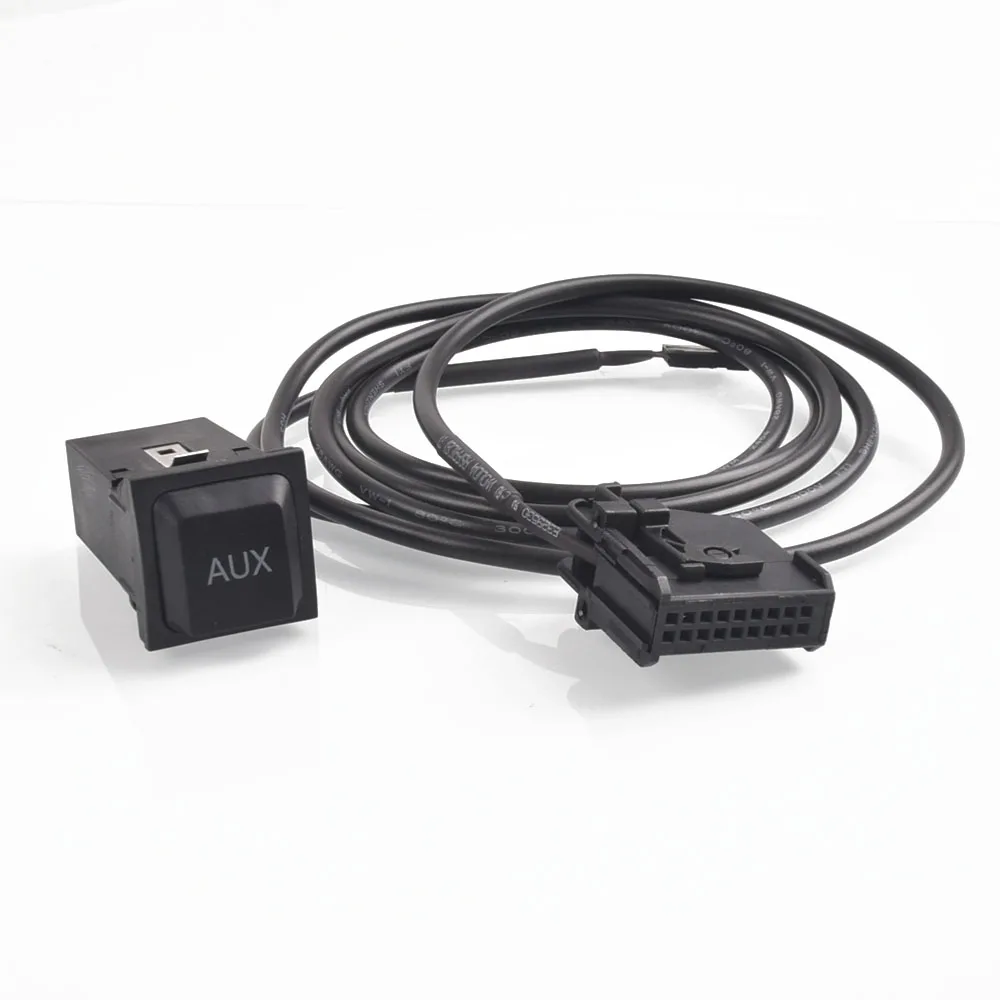 Автомобильная Кнопка Aux-in RNS2 MFD2, комплект аудиоадаптеров, 18-контактный разъем для Golf V Passat Caddy Touran Transporter T5