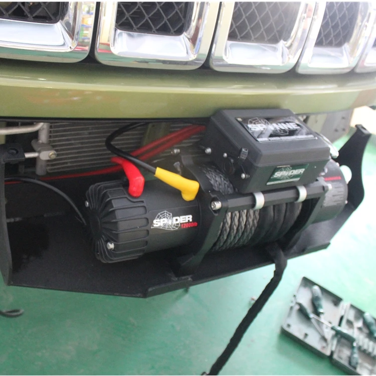 12000lb-13500lb car Offroad 12v electric winch with rope pulling rescue winch for baic bj40