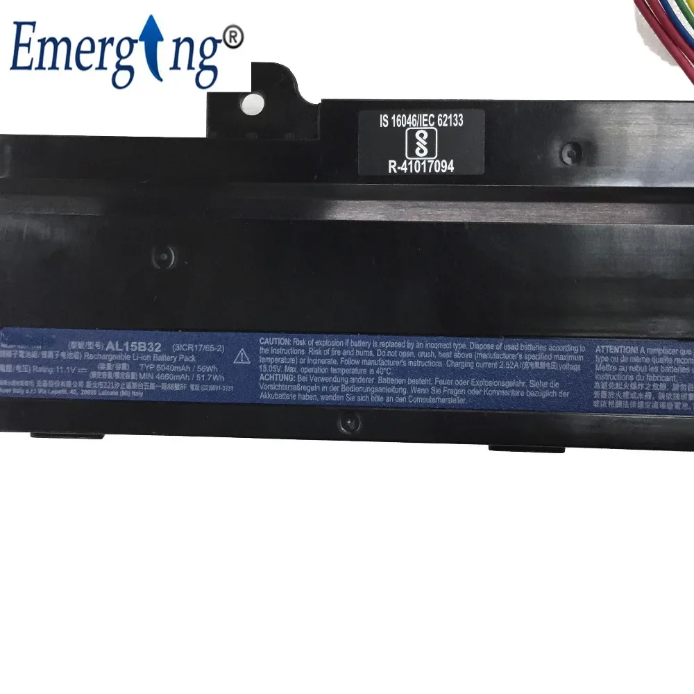 Оригинальный аккумулятор для ноутбука AL15B32 11 1 В 4660 мАч Acer Aspire V5-591G EDG 31CR17 65-2 V15
