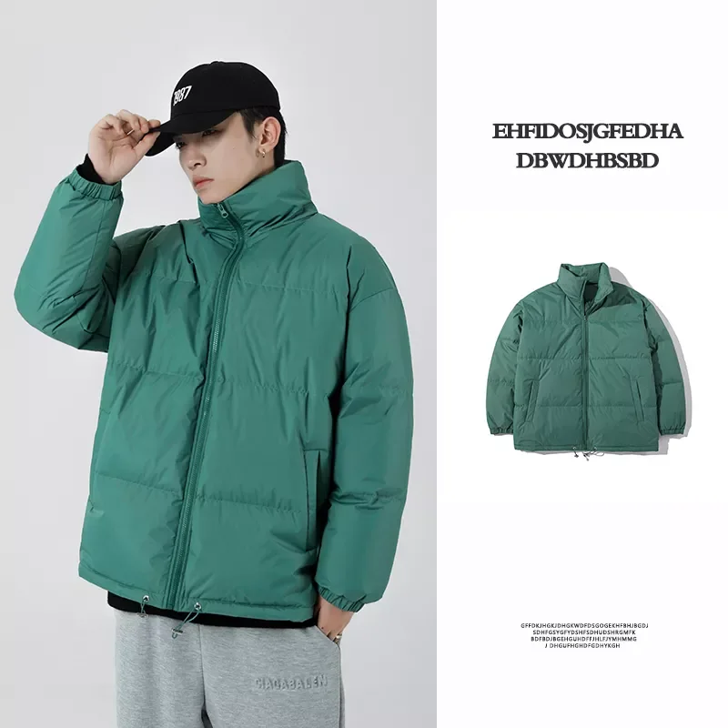 

Новинка, Мужская пузырьковая куртка, зима 2021, Мужская Уличная одежда, парка в стиле хип-хоп, Корейская черная одежда, однотонное ветрозащитн...