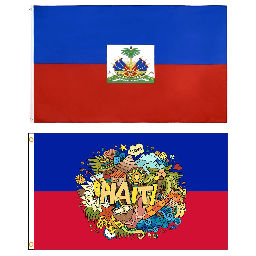 Флаг Гаити 90x150 см 100% Синий Красный полиэстер