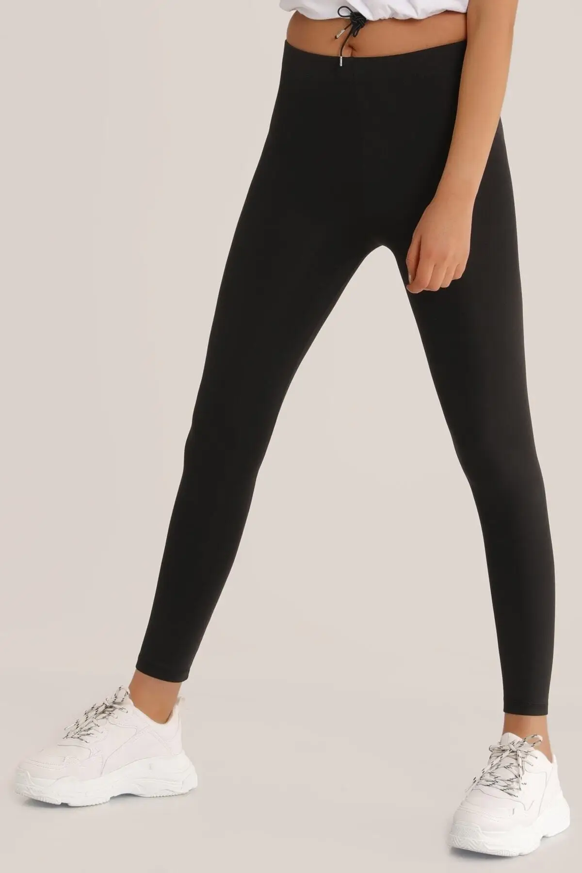 Women Black Printed Sports Leggings