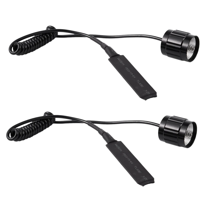 

NEW-2X Cable Switch Remote Switch Push Button for 501B LED Headlamp Flashlight Lamp