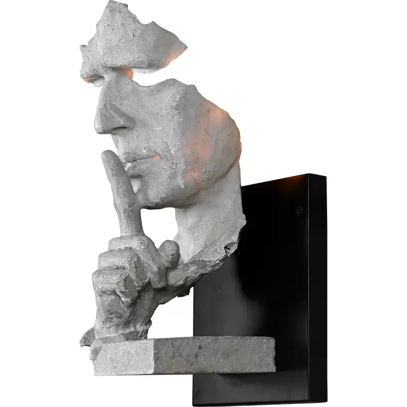 Светодиодный настенный светильник из скандинавской смолы винтажные настенные