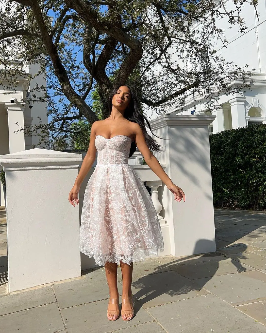 2023 New in Elegant A-Line Birthday Dress Red white Lace formal Dress Women Fashion Sexy Evening party Dresses