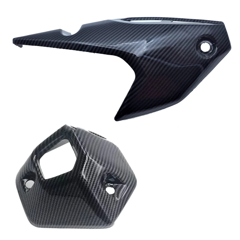 

2Pcs Exhaust Pipe Decorative Cover Carbon Fiber Grain Motorcycle Accessories for ADV150 2019-2020