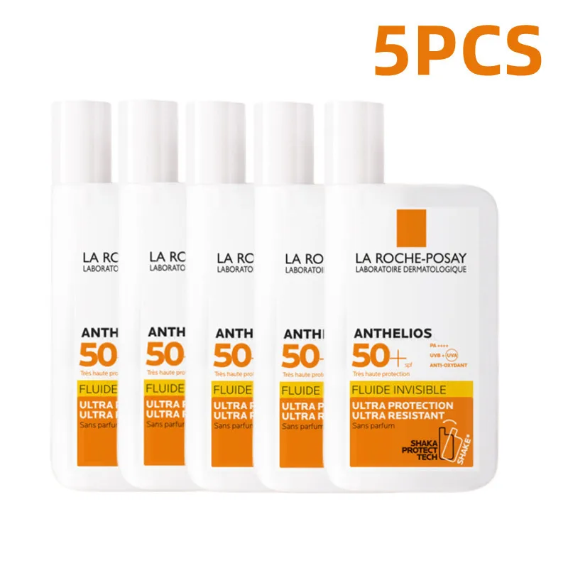

5PCS La Roche Posay ANTHELIOS SPF 50+ Facial Sunscreen UV Protection Ultra-Light Oil-Free Invisible Broad Spectrum Sunblock
