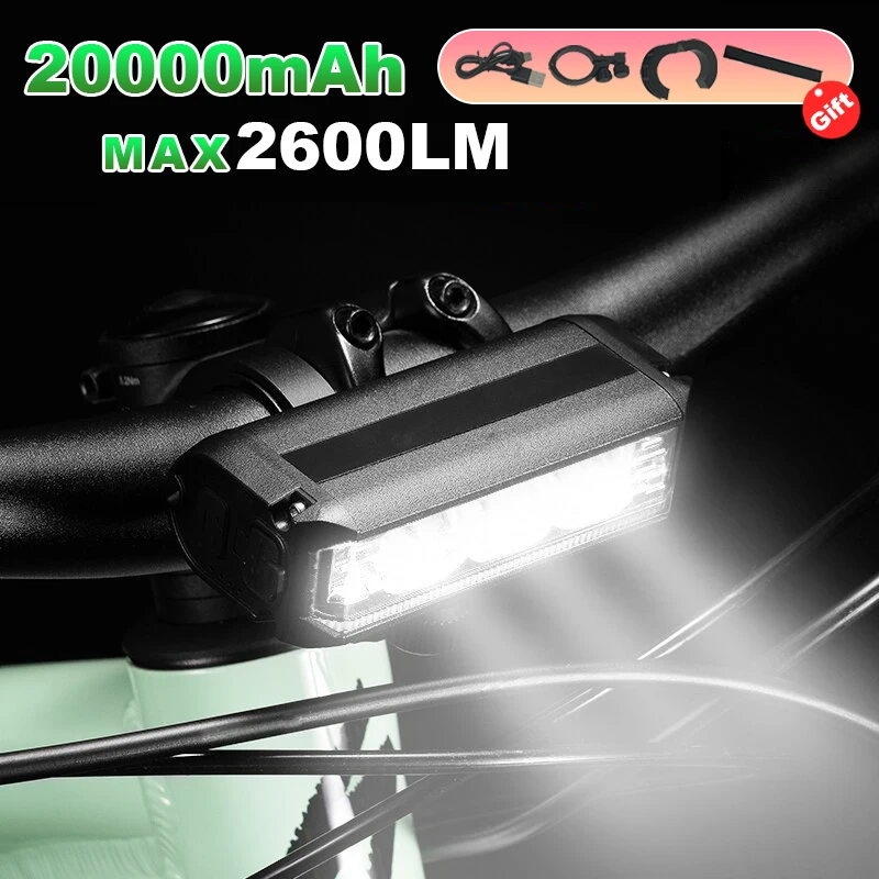

Bicycle Light Front 900Lumen Bike Light 2000mAh Waterproof Flashlight USB Charging MTB Road Cycling Lamp Bicycle Accessories