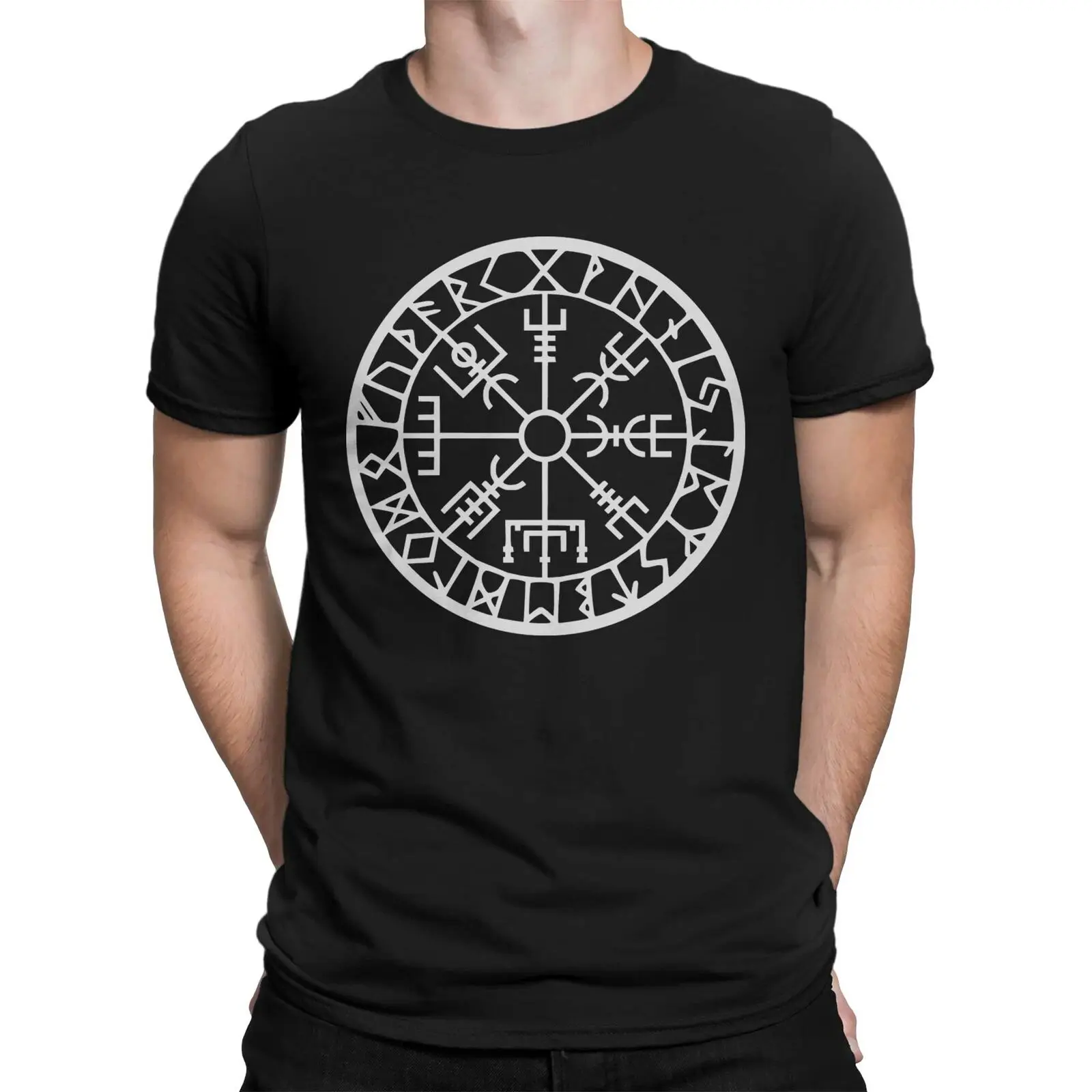 

VEGVISIR COMPASS Mens T-shirt VIKING THOR ODIN CELTIC DESIGN NORSE GIFT IDEA
