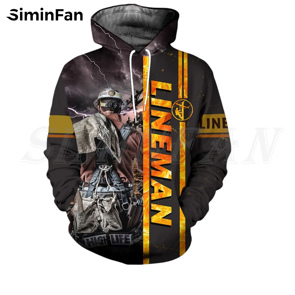 

Lineman Lineworker Mens Hoodies 3D Printed Unisex Casual Sweatshirt Harajuku Pullover Women Tracksuit Punk Style Zip Jacket 01
