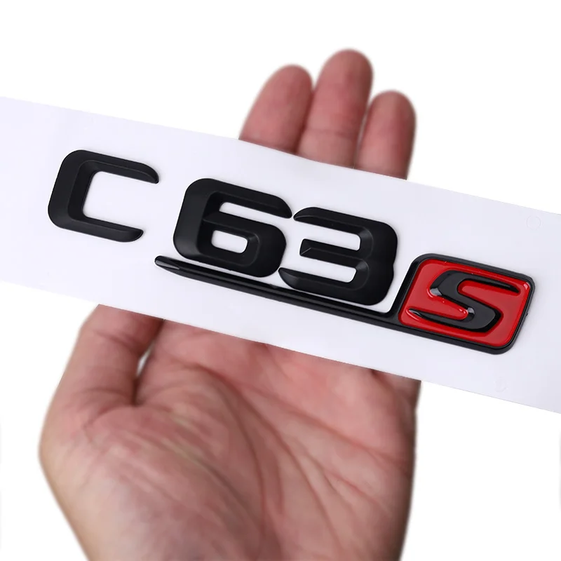 Тюнинг автомобиля для Mercedes Benz AMG C Class W204 W205 C63 C63S Буквенный логотип 3D наклейка из ABS