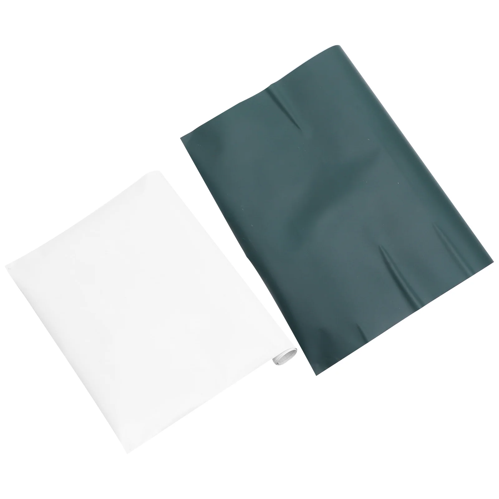 

2 Pcs Portable White Board Dry Erase Sheet Green Paper Walls Information Pvc Writing Child