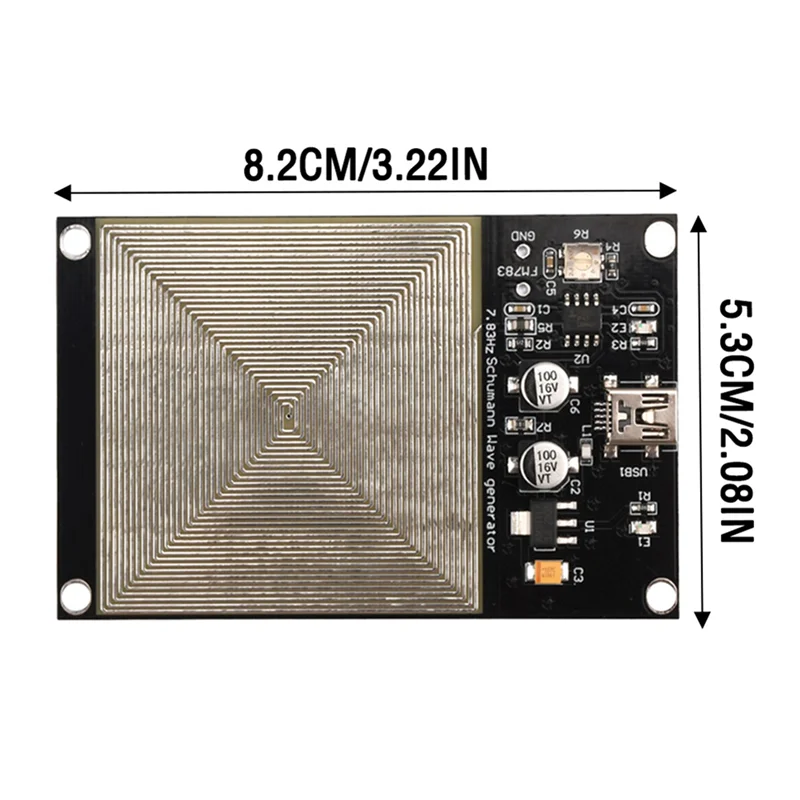 ABKQ-3X FM783 5V 0.1A 7.83Гц Мини USB-генератор волн Шумана, ультранизкочастотный генератор с USB-кабелем (art.: 3920da59af87e) - 3920da59af87e