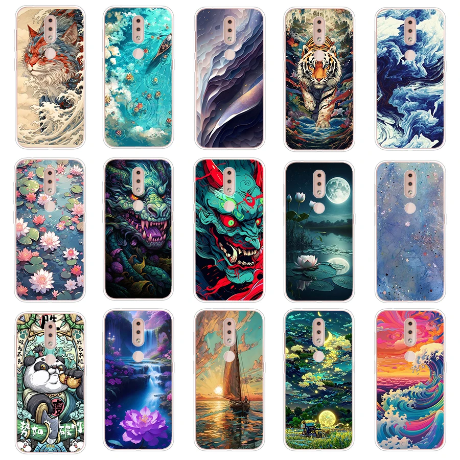 2 Чехол для nokia 4 2/G10/G20/G21/G30 мягкий силиконовый защитный чехол из ТПУ