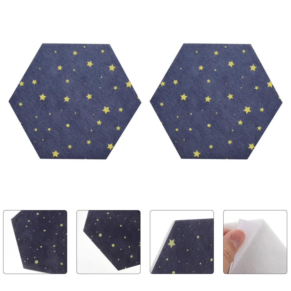 

2Pcs Felt Board Wall Sticker Household Wall Message Board Bulletin Board