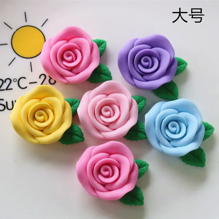 5 шт. милые мини-серии цветочные мультяшные кабошоны из смолы с плоской задней