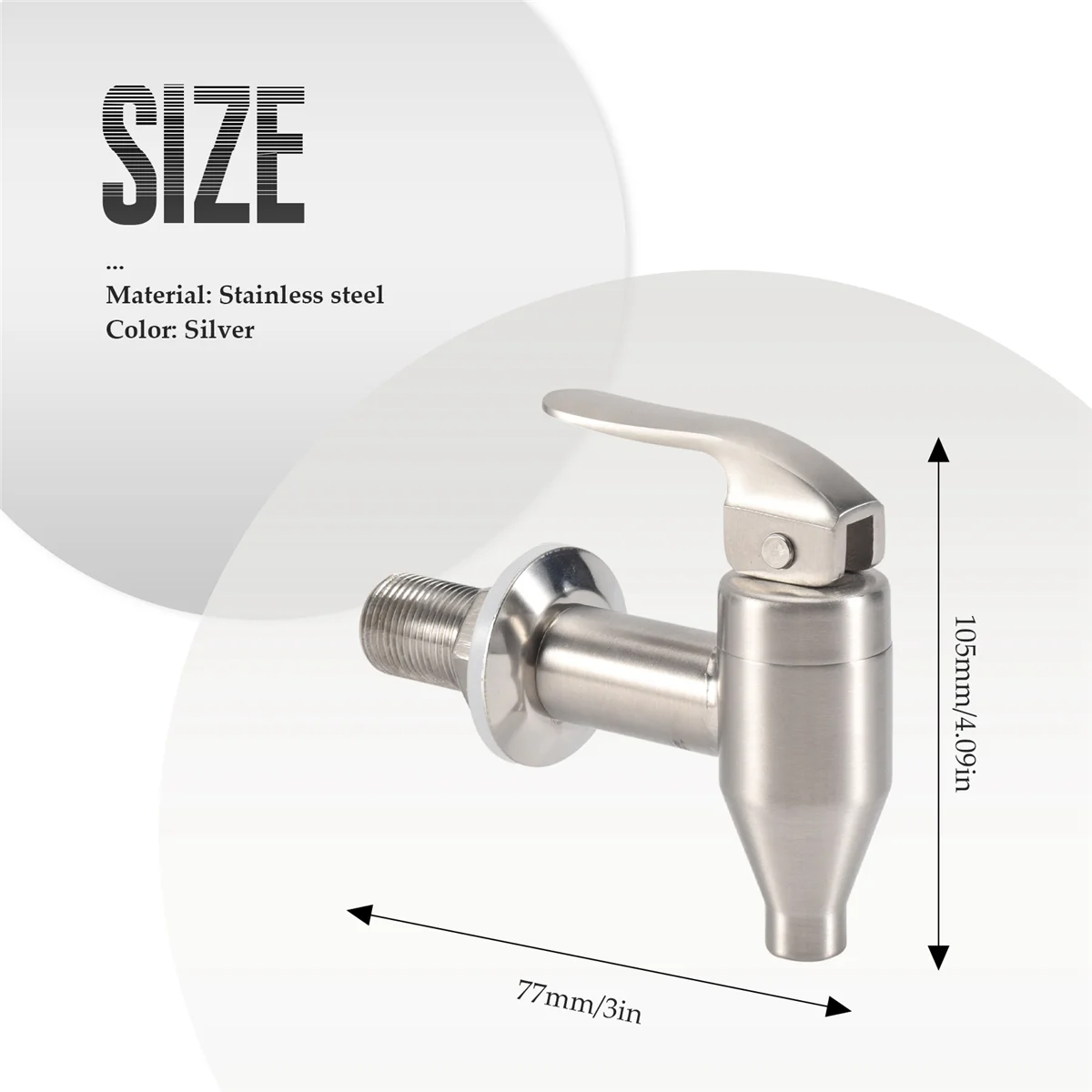 Сменный патрубок для диспенсера напитков полированная нержавеющая сталь