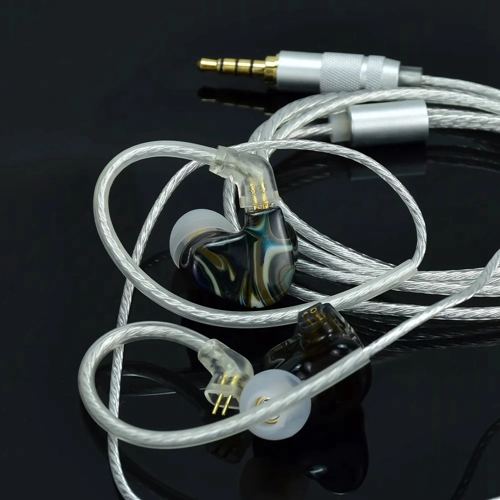 Фото Hi-Fi наушники IEM 10 драйверов наушники-вкладыши монитор наушники 1DD 4BA наушники для аудиофилов 2-контактный съемный кабель IEMs DIY №5