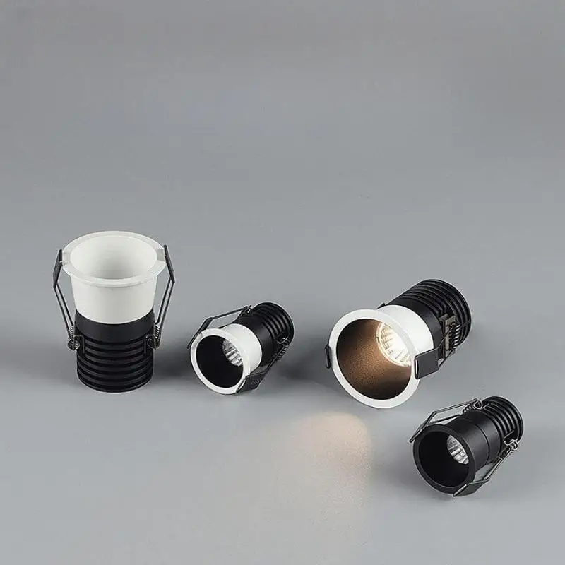 

Mini COB Spot Dimmable LED Downlight Aluminum AC110V 220V Wine Cabinet Store Supermarket Hotel Lobby Ceiling Lamp Spotlight
