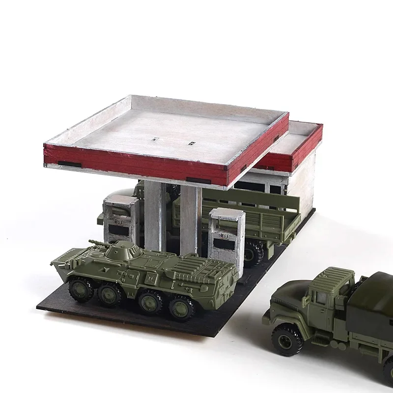 Детские творческие хобби миниатюрная церковная газовая станция строительные