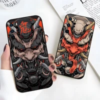 japanese oni hannya demon mask phone case for oppo k7 k9 x s find x3 x5 reno 7 6 rro plus a74 a72 a16 a53 a93 a54 a15 a55 a57