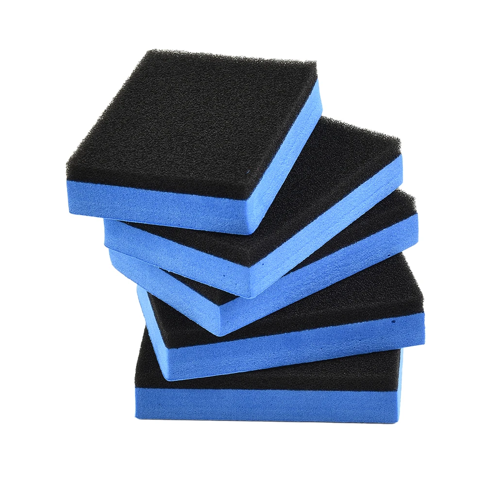 

5pcs Car Ceramic Coating Sponge Glass Nano Wax Coat Applicator Polishing Pads 150mm Wide For Car Waxing Car Polishing