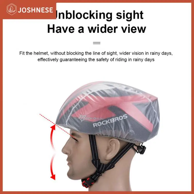 

Dustproof Helmet Cover Rainproof Bicycle Helme Plain Waterproof Riding Helmet Cover Helmet Accessories Universal Windproof