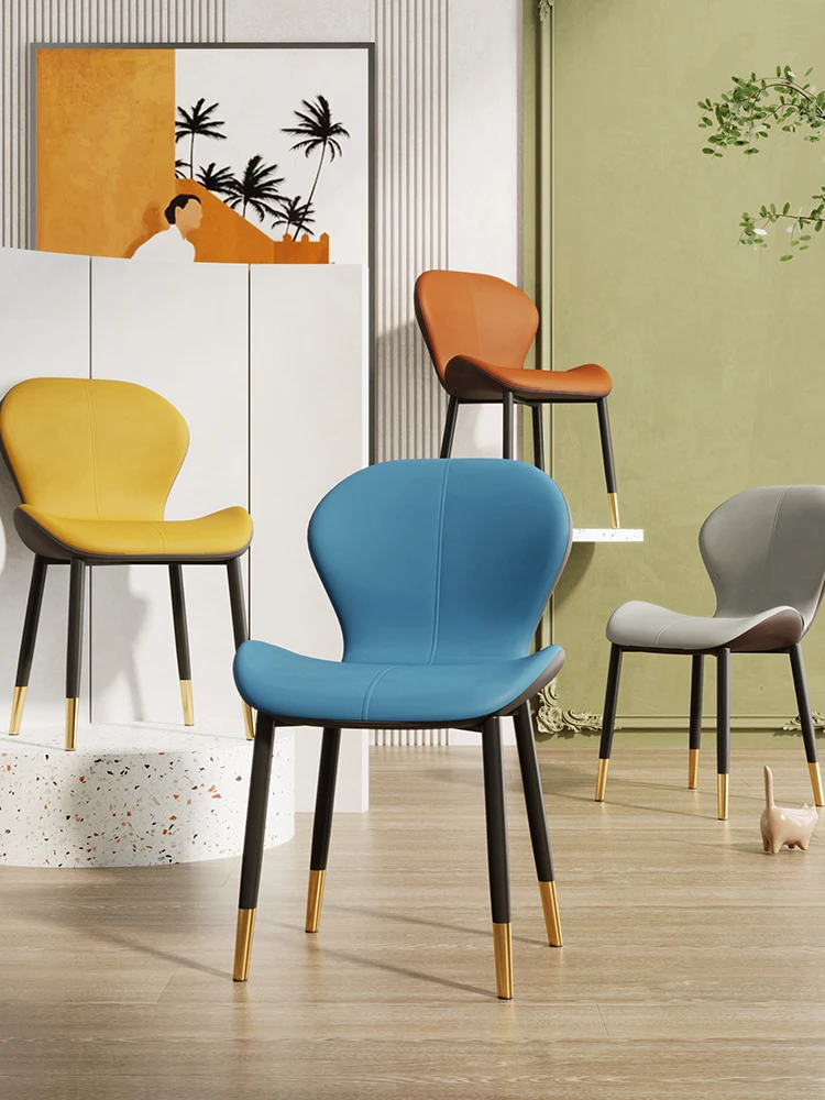 

Dining Chair Light Luxury New Dining-Table Chair Home Comfortable Bedroom Modern Minimalist Internet Celebrity furniture