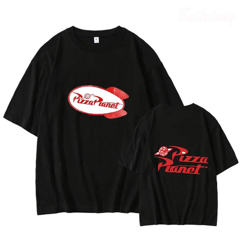

Pizza Planet T Shirt Men/women T-Shirts Hip Hop Sweatshirt Tops Summer T-shirt 100% Cotton TShirt Funny Unisex Clothes Harajuku