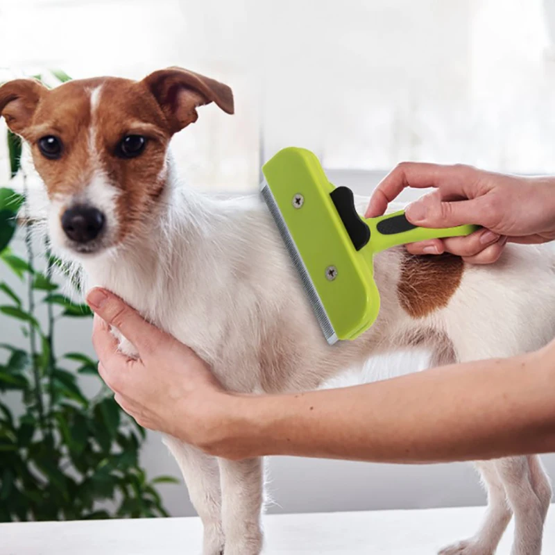 

Pet Dog Comb Stainless Steel For Fur Cleaning Hair Remover Brush Cats Shedding Grooming Safety Tool Pet Products Pet Supplies