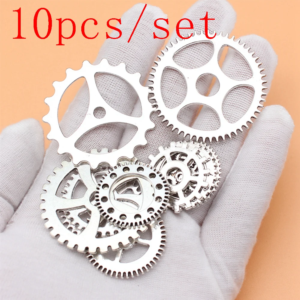 

Wholesale Components Accessories For Jewelry Gear Charms 10pcs/set