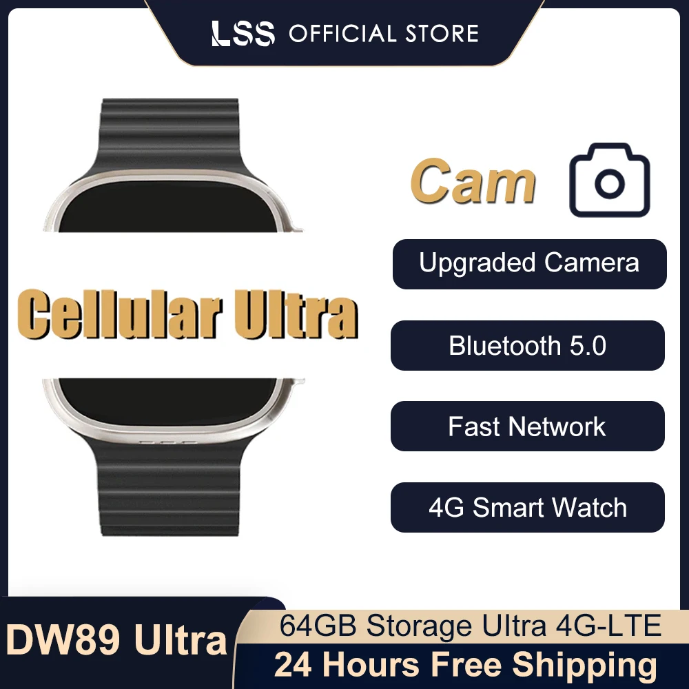 

DW89 Smart Watch 2.05" with camera 4GB 64GB With Wifi HD Camera Bluetooth 5.0 Wireless Charger AI Voice For Android SmartWatch
