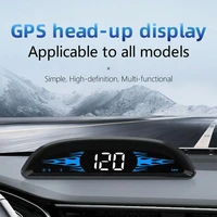 hud head up display car gps speedometer with speedtime vehicle overspeed alarm auto electronic lcd digital gps speedometer car