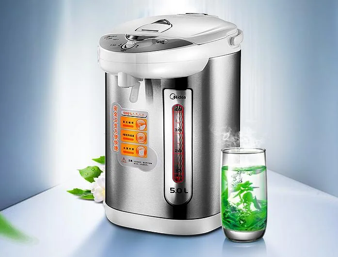 

Midea electric thermos bottle PD105-50G 304 stainless steel boiled water cooker 5L household electric kettle