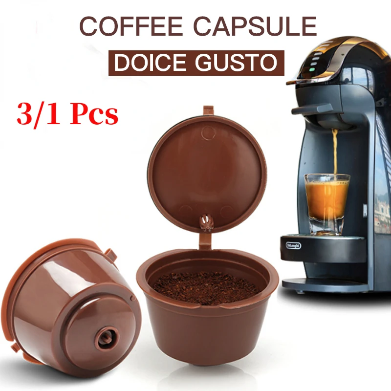 

Фильтры для кофе многоразовые, 3/1 раз, пластиковые капсулы, совместимые с фильтром для кофейных кружек Nescafe Dolce Gusto, 150 шт.